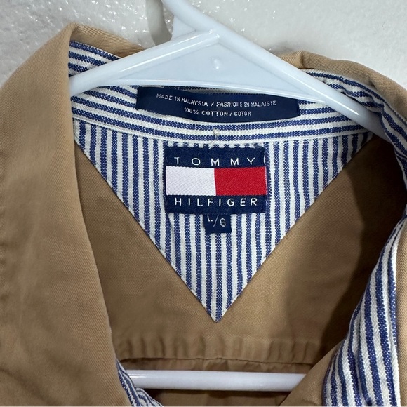 Tommy Hilfiger Button Up Vintage Shirt Size Large - Picture 3 of 8